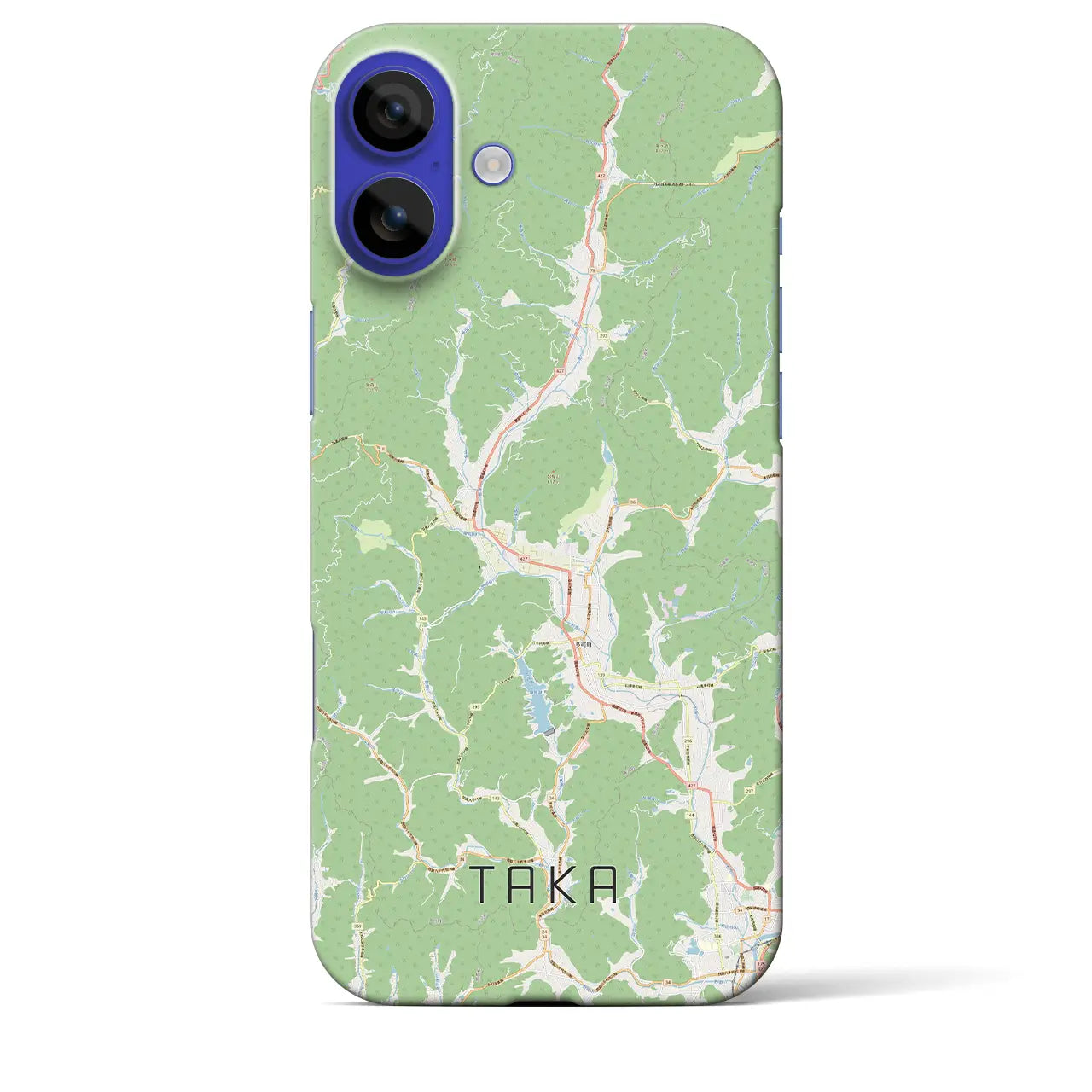 【多可(兵庫県)】地図柄iPhoneケース(バックカバータイプ)