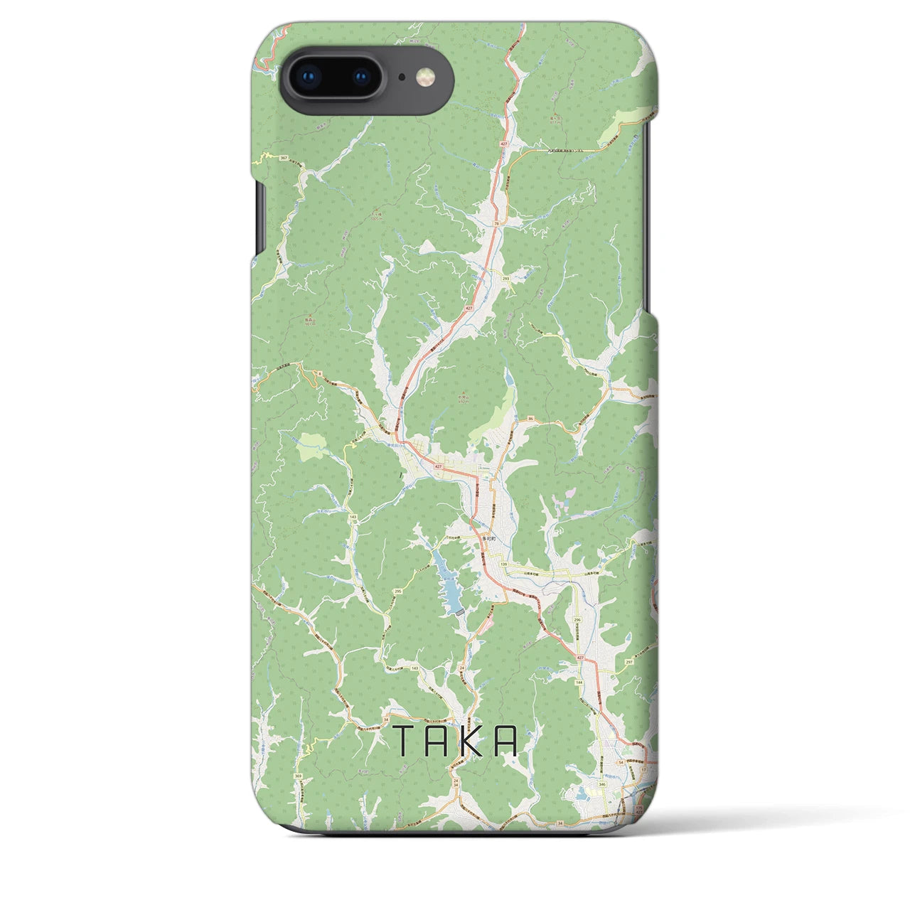 【多可(兵庫県)】地図柄iPhoneケース(バックカバータイプ)