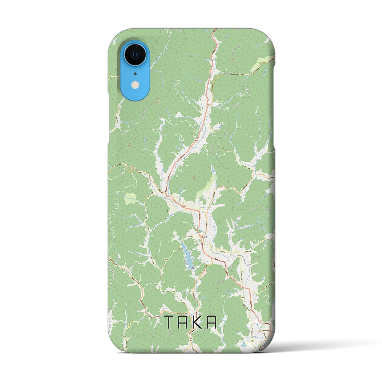 【多可(兵庫県)】地図柄iPhoneケース(バックカバータイプ)