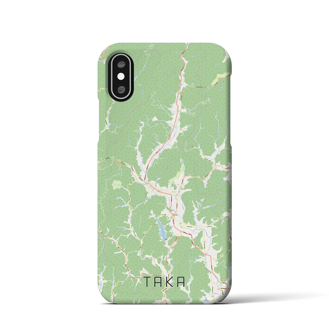 【多可(兵庫県)】地図柄iPhoneケース(バックカバータイプ)