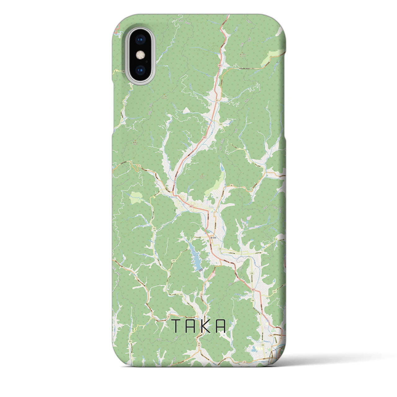 【多可(兵庫県)】地図柄iPhoneケース(バックカバータイプ)