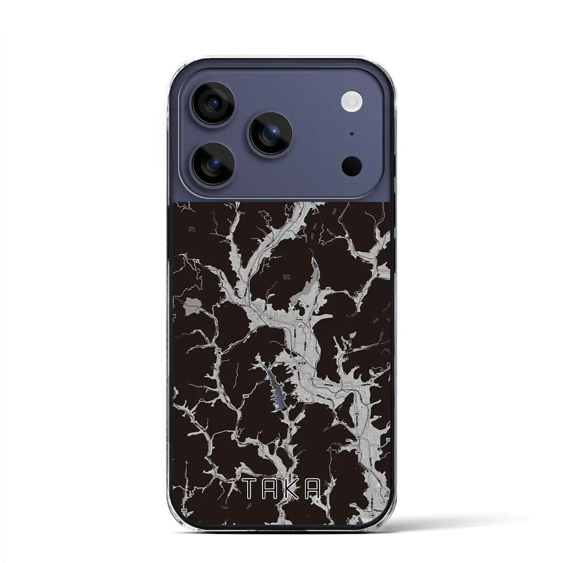 【多可(兵庫県)】地図柄iPhoneケース(クリアタイプ)