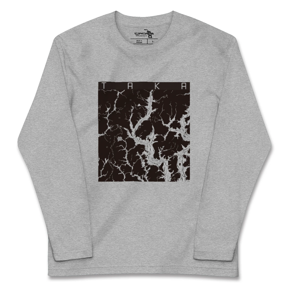 【多可(兵庫県)】地図柄ロングスリーブTシャツ