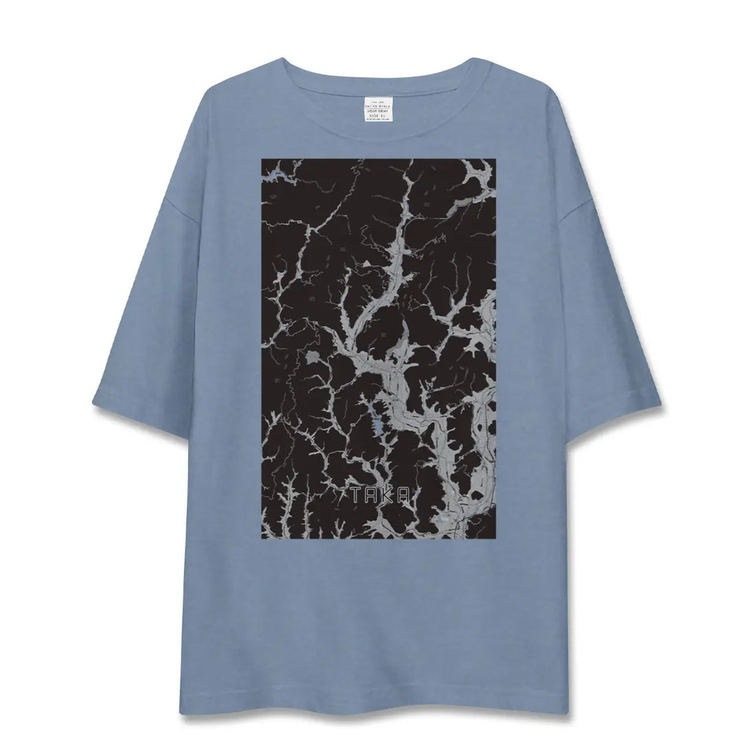 【多可(兵庫県)】地図柄ビッグシルエットTシャツ