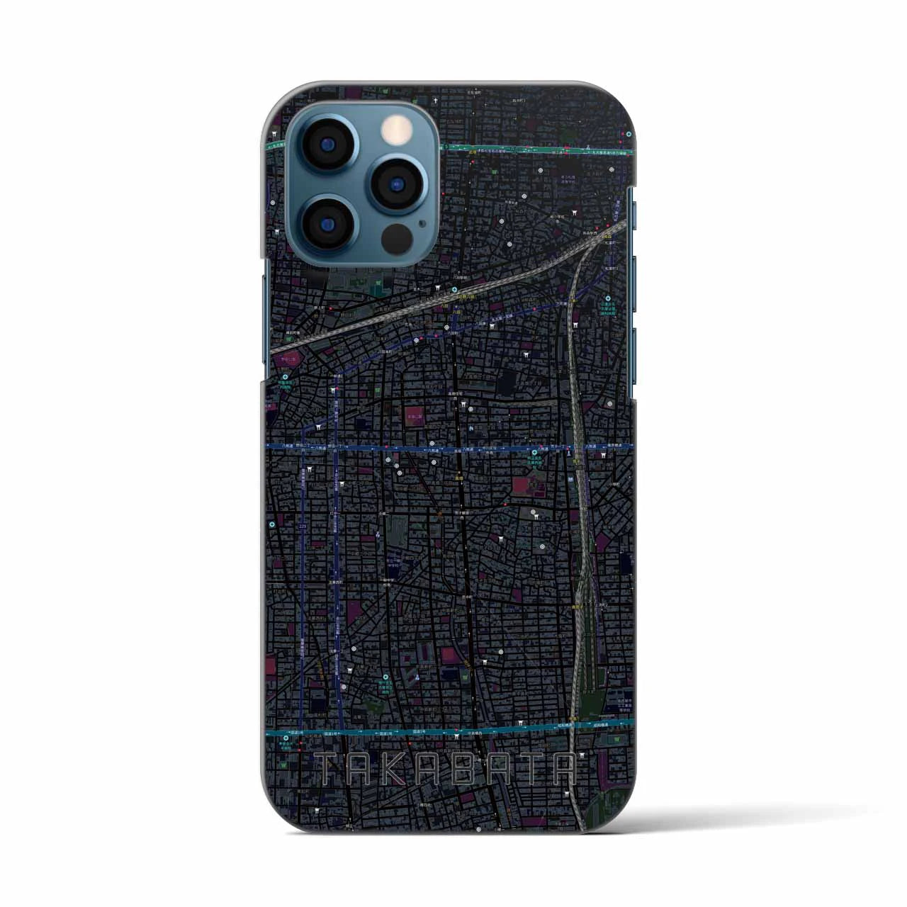 【高畑(愛知県)】地図柄iPhoneケース(バックカバータイプ)