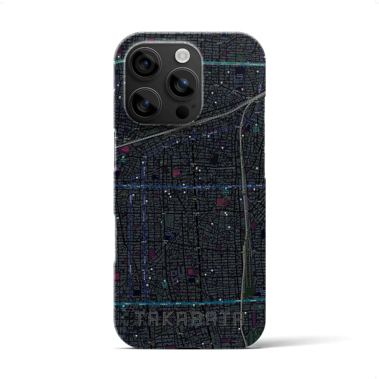 【高畑(愛知県)】地図柄iPhoneケース(バックカバータイプ)