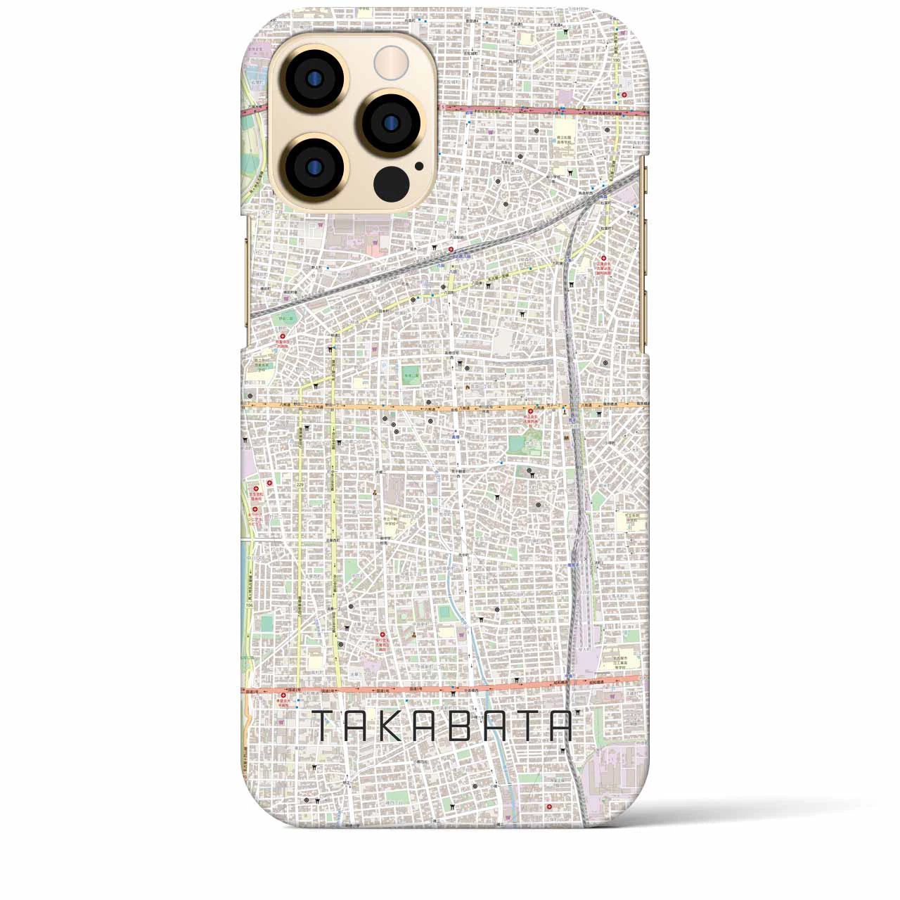 【高畑(愛知県)】地図柄iPhoneケース(バックカバータイプ)