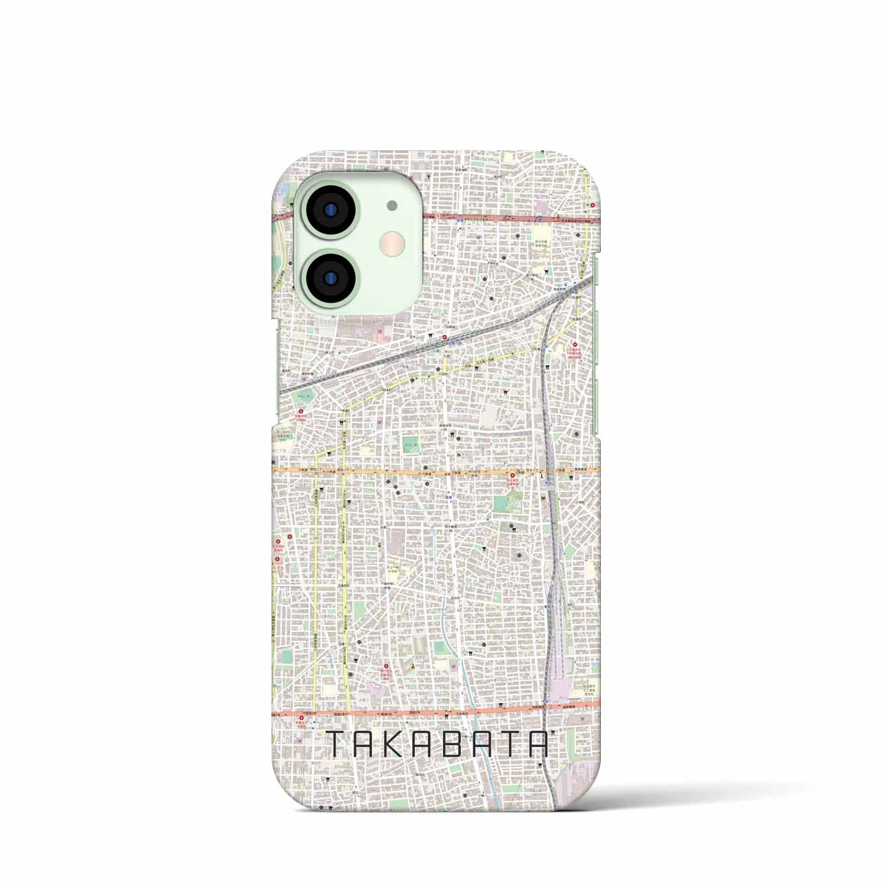 【高畑(愛知県)】地図柄iPhoneケース(バックカバータイプ)