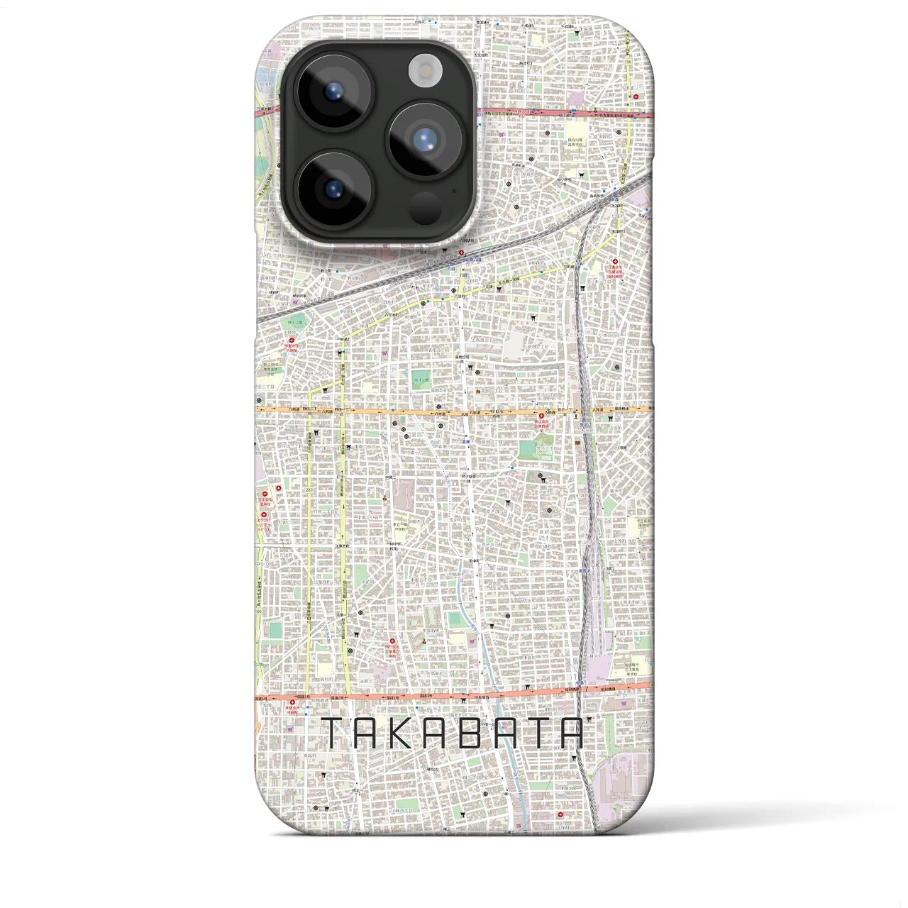 【高畑(愛知県)】地図柄iPhoneケース(バックカバータイプ)