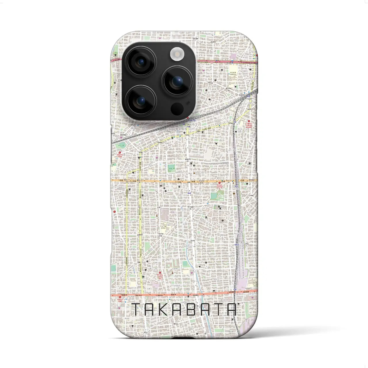 【高畑(愛知県)】地図柄iPhoneケース(バックカバータイプ)