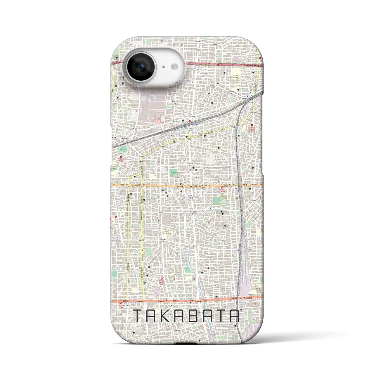 【高畑(愛知県)】地図柄iPhoneケース(バックカバータイプ)