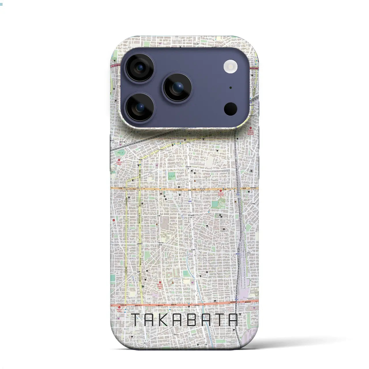 【高畑(愛知県)】地図柄iPhoneケース(バックカバータイプ)