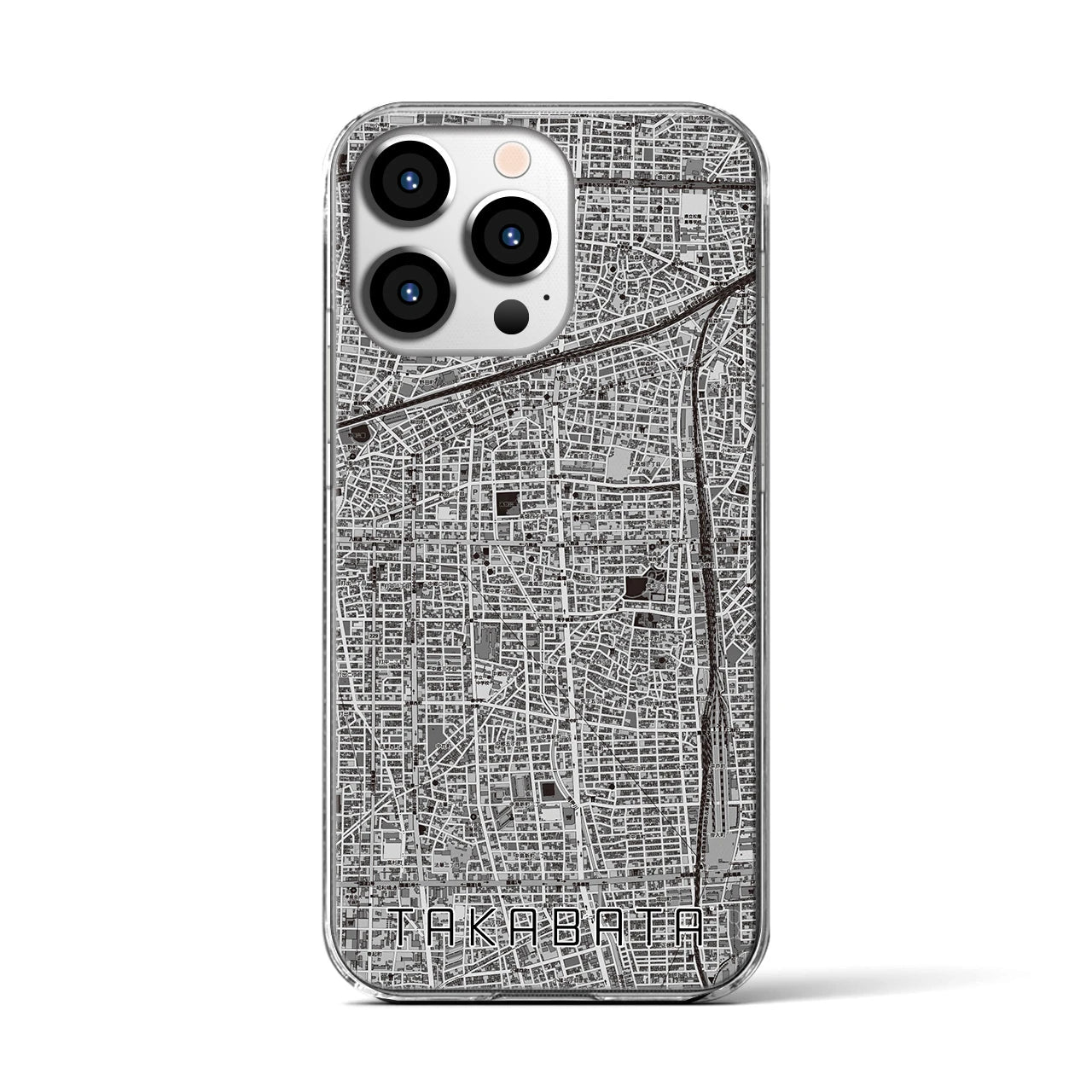 【高畑(愛知県)】地図柄iPhoneケース(クリアタイプ)