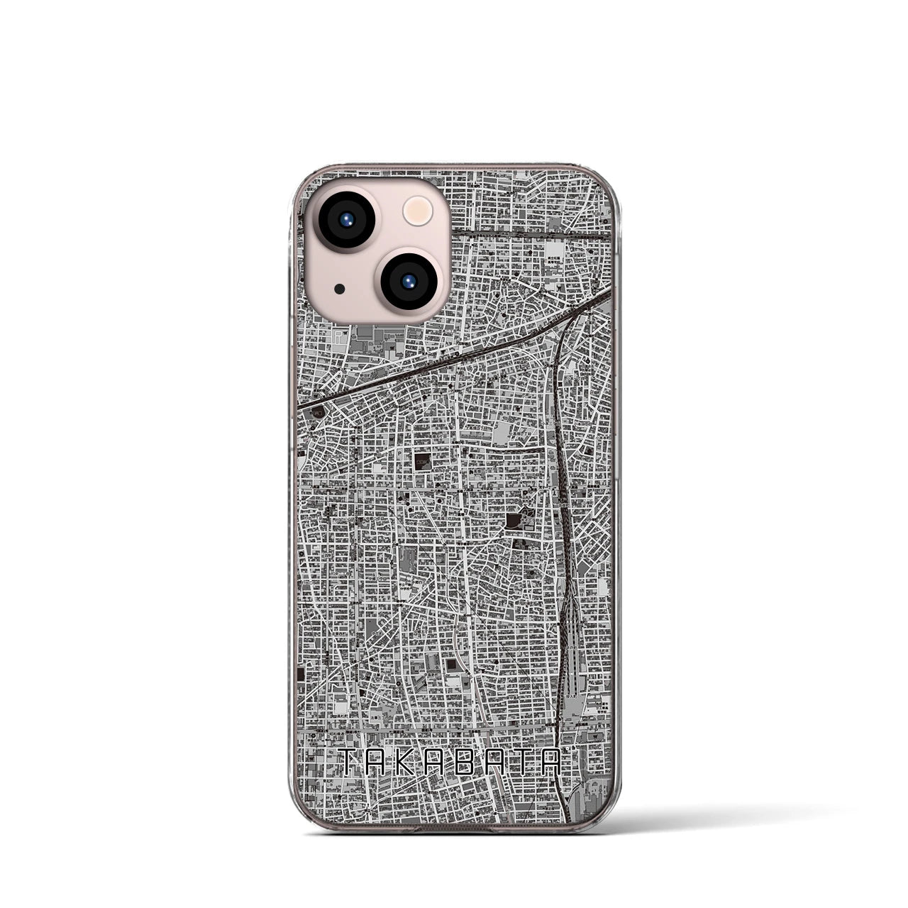 【高畑(愛知県)】地図柄iPhoneケース(クリアタイプ)