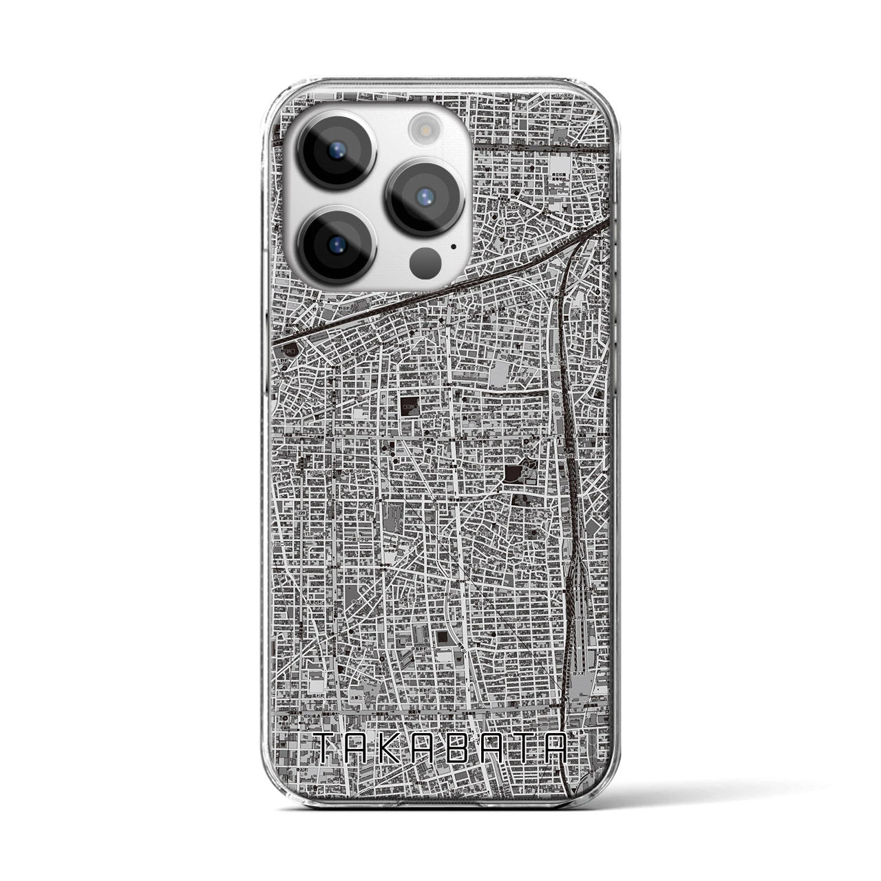 【高畑(愛知県)】地図柄iPhoneケース(クリアタイプ)