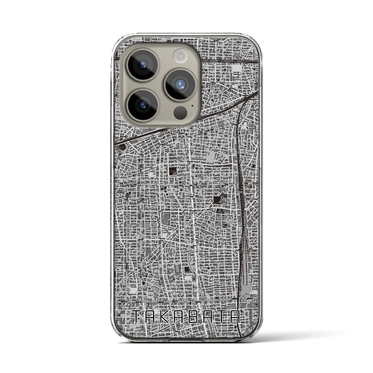 【高畑(愛知県)】地図柄iPhoneケース(クリアタイプ)