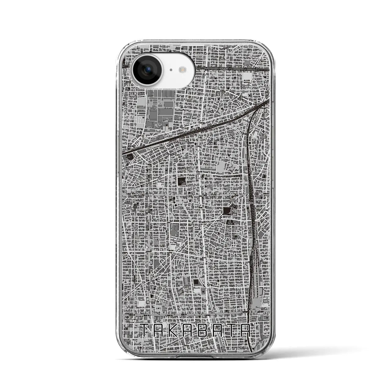 【高畑(愛知県)】地図柄iPhoneケース(クリアタイプ)