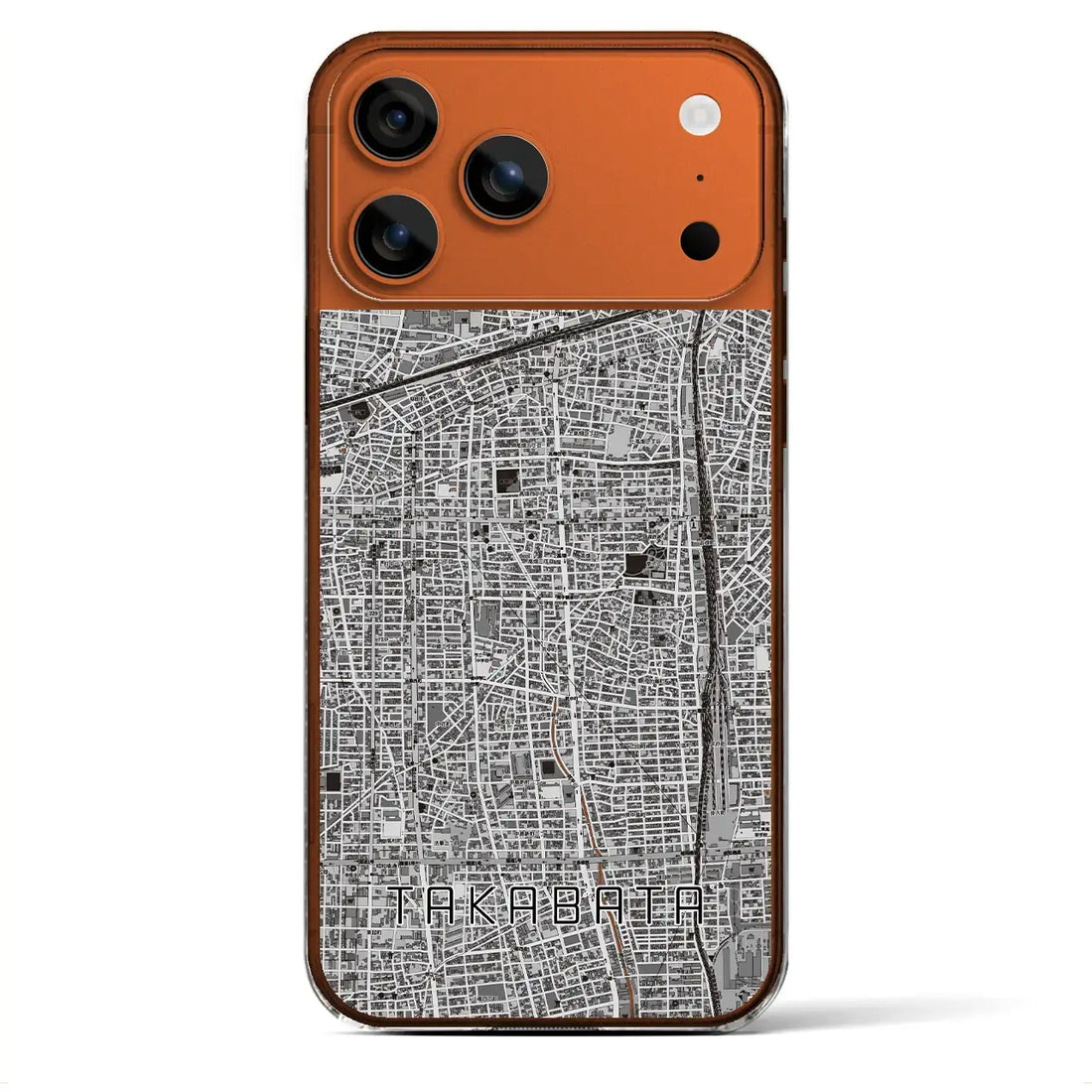 【高畑(愛知県)】地図柄iPhoneケース(クリアタイプ)