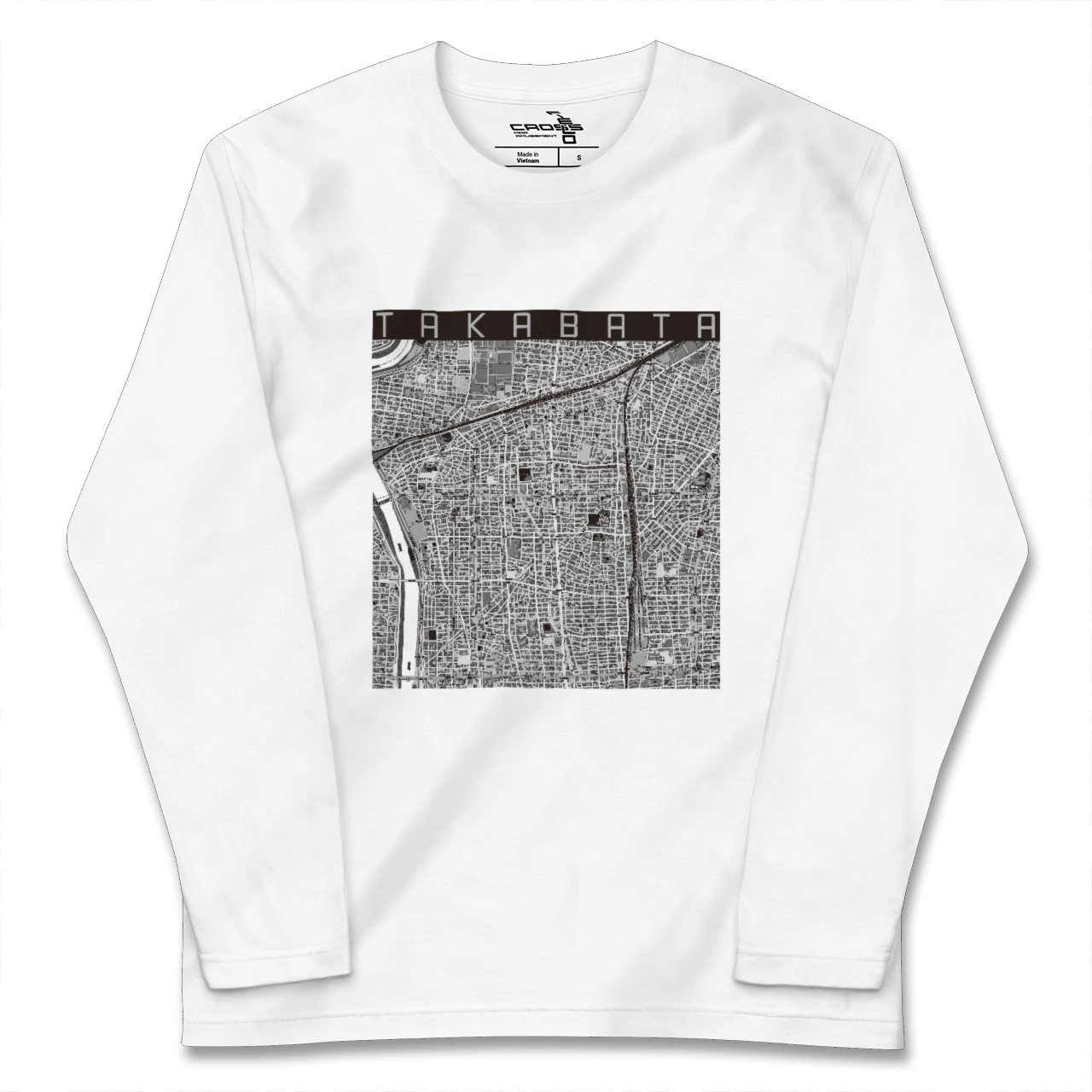 【高畑(愛知県)】地図柄ロングスリーブTシャツ