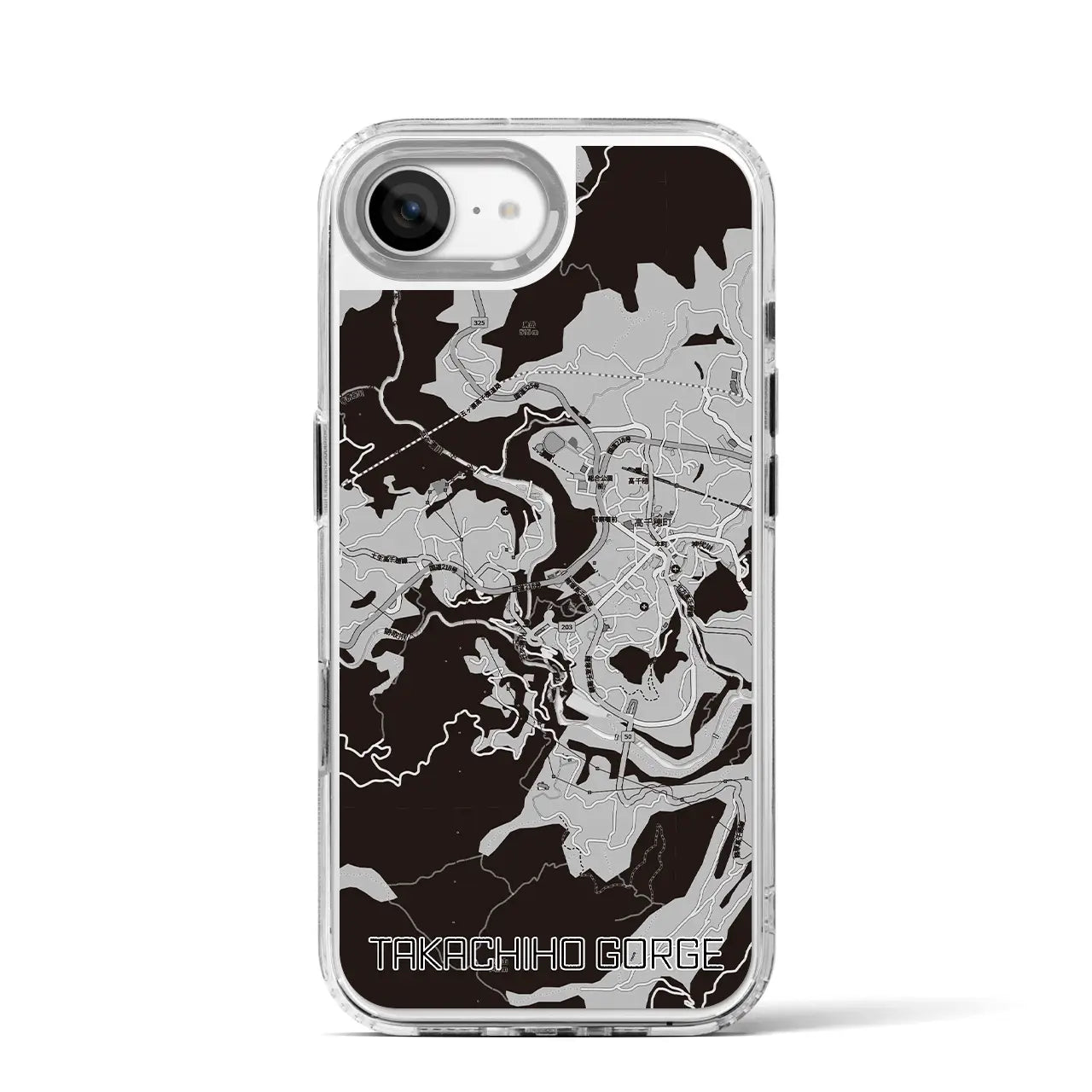 【高千穂峡(宮崎県)】地図柄iPhoneケース(MagSafeタイプ)