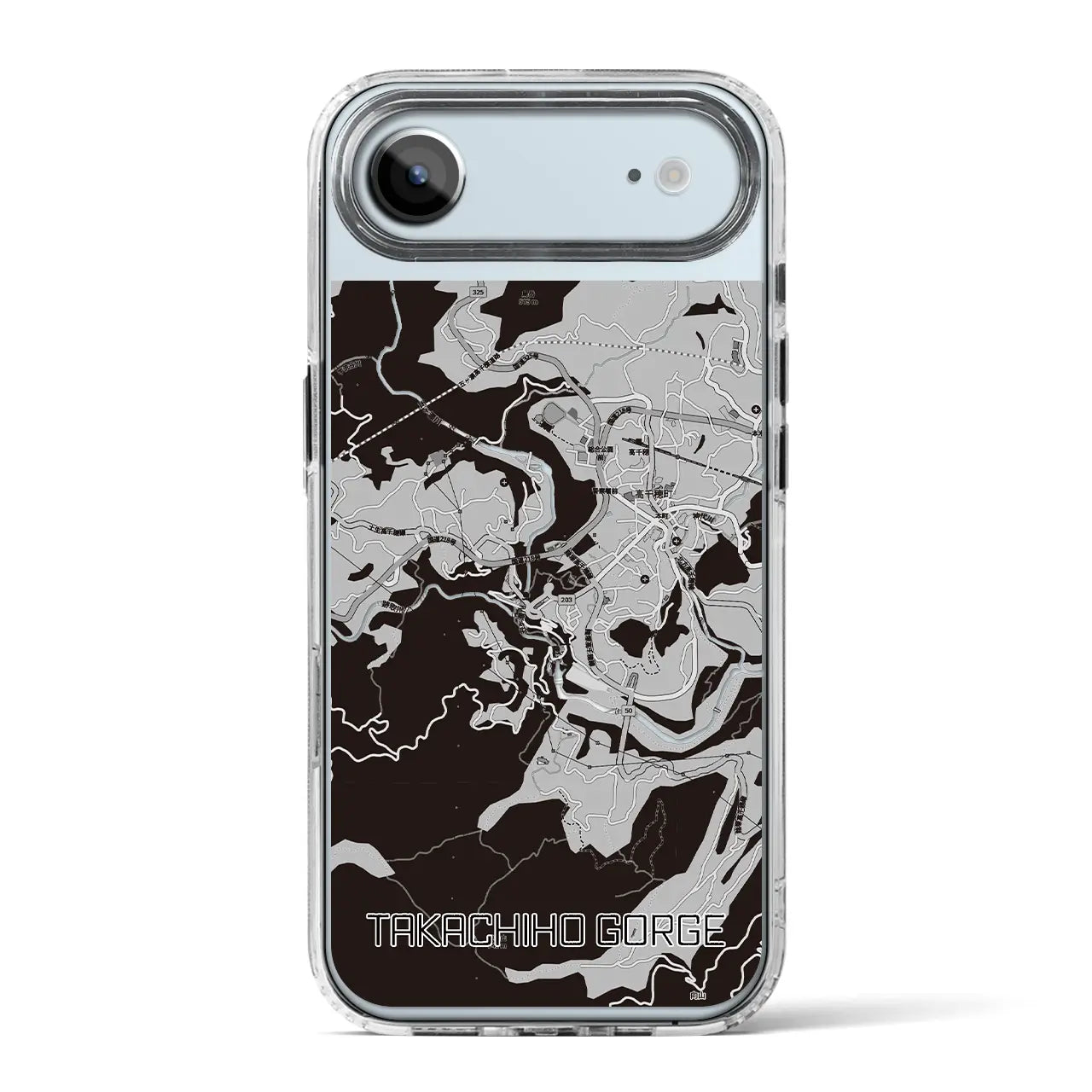 【高千穂峡(宮崎県)】地図柄iPhoneケース(MagSafeタイプ)