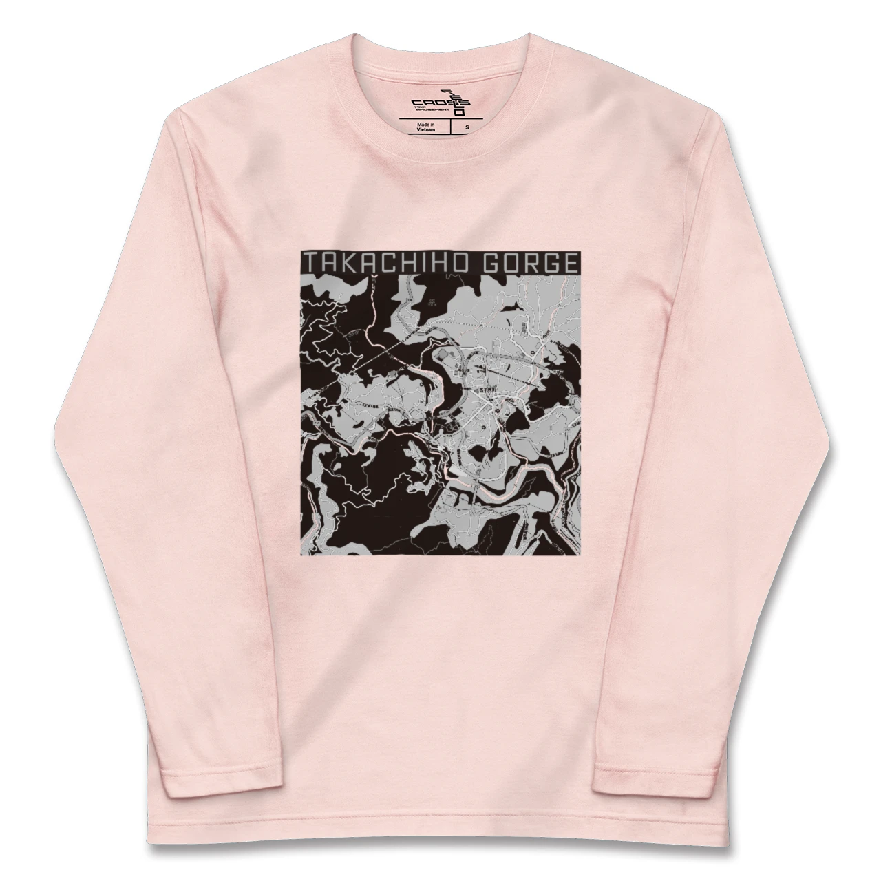 【高千穂峡(宮崎県)】地図柄ロングスリーブTシャツ