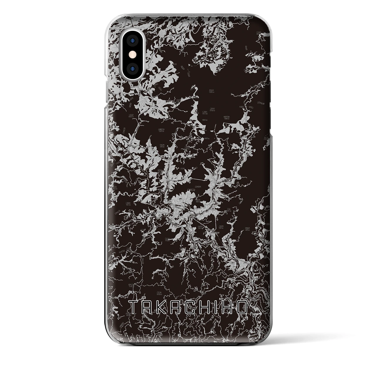 【高千穂(宮崎県)】地図柄iPhoneケース(クリアタイプ)