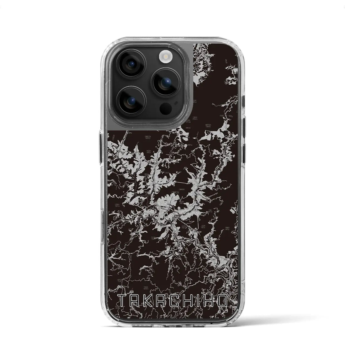 【高千穂(宮崎県)】地図柄iPhoneケース(MagSafeタイプ)