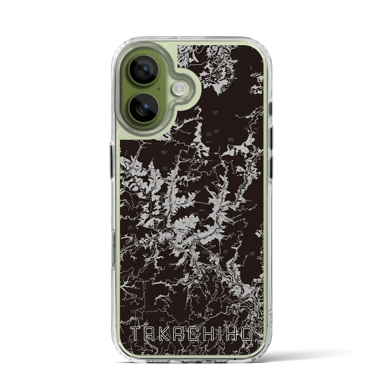 【高千穂(宮崎県)】地図柄iPhoneケース(MagSafeタイプ)