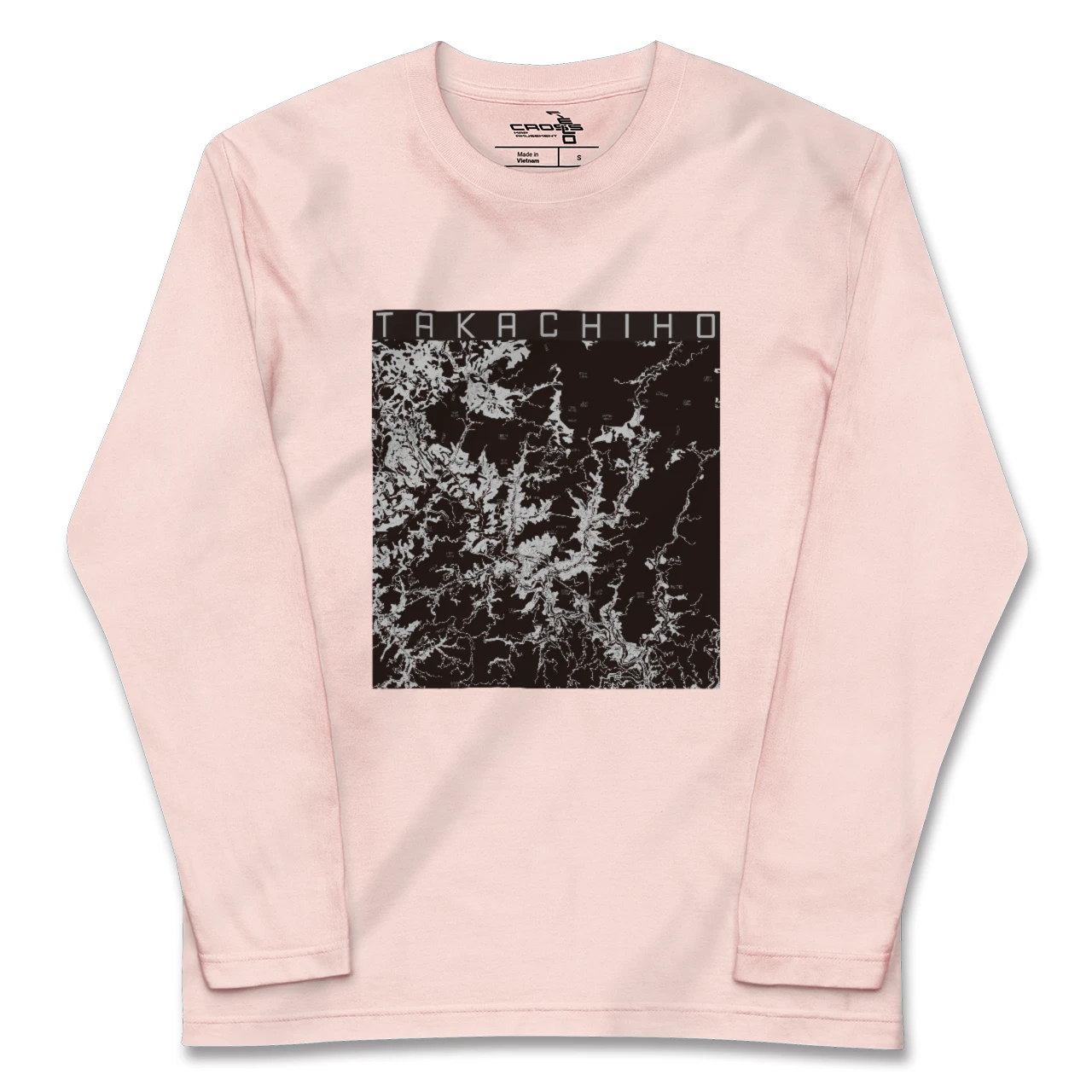 【高千穂(宮崎県)】地図柄ロングスリーブTシャツ