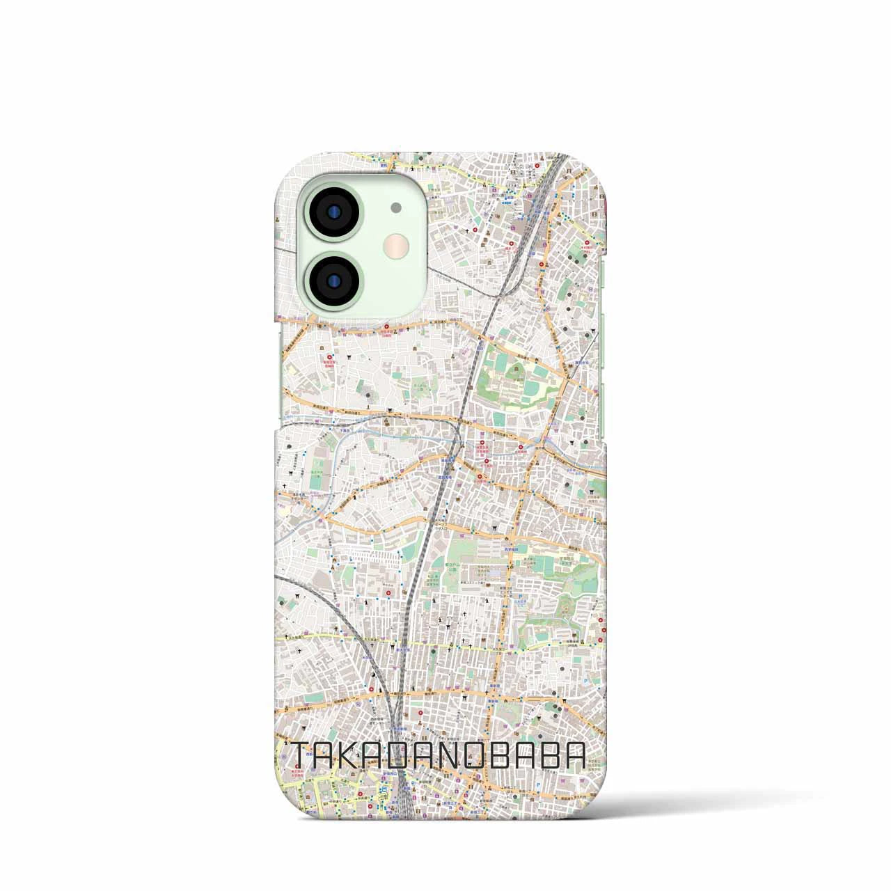 【高田馬場(東京都)】地図柄iPhoneケース(バックカバータイプ)