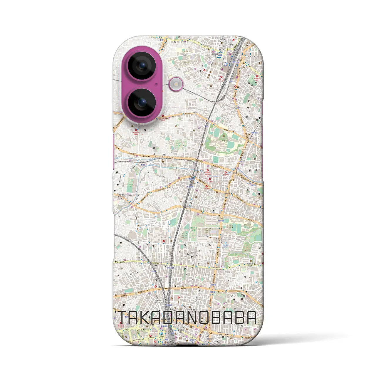 【高田馬場(東京都)】地図柄iPhoneケース(バックカバータイプ)