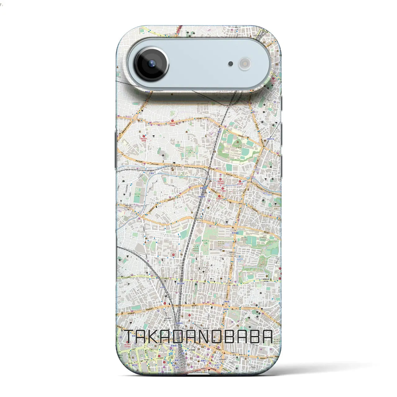 【高田馬場(東京都)】地図柄iPhoneケース(バックカバータイプ)