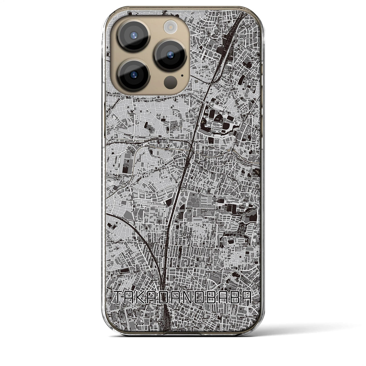 【高田馬場(東京都)】地図柄iPhoneケース(クリアタイプ)