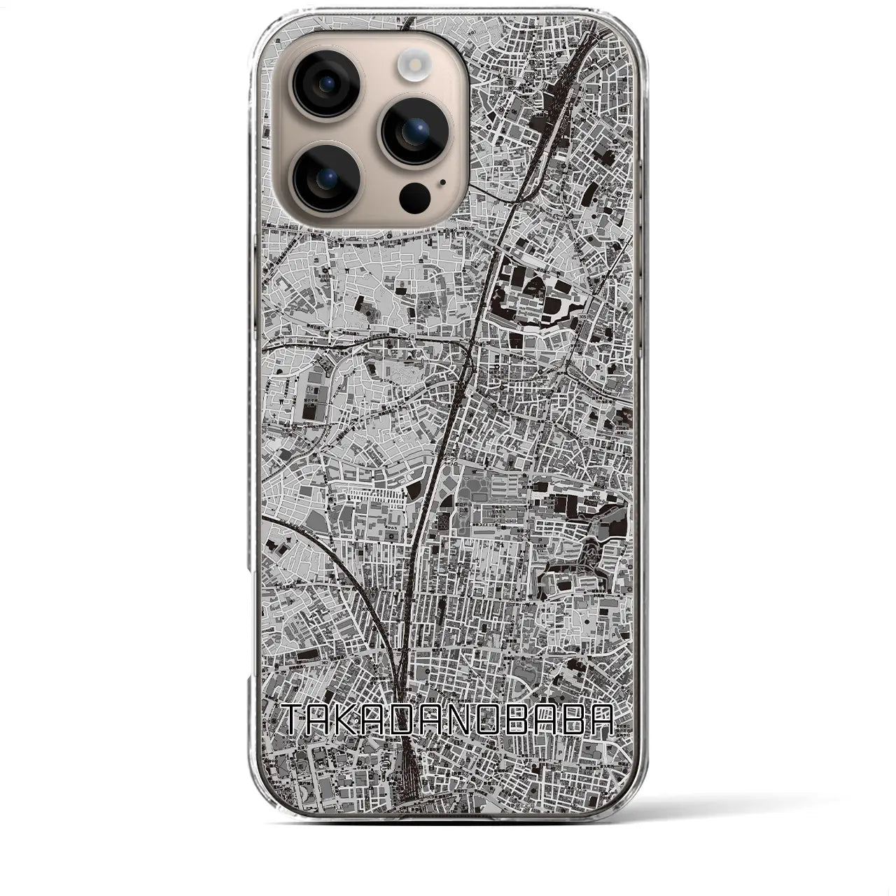 【高田馬場(東京都)】地図柄iPhoneケース(クリアタイプ)