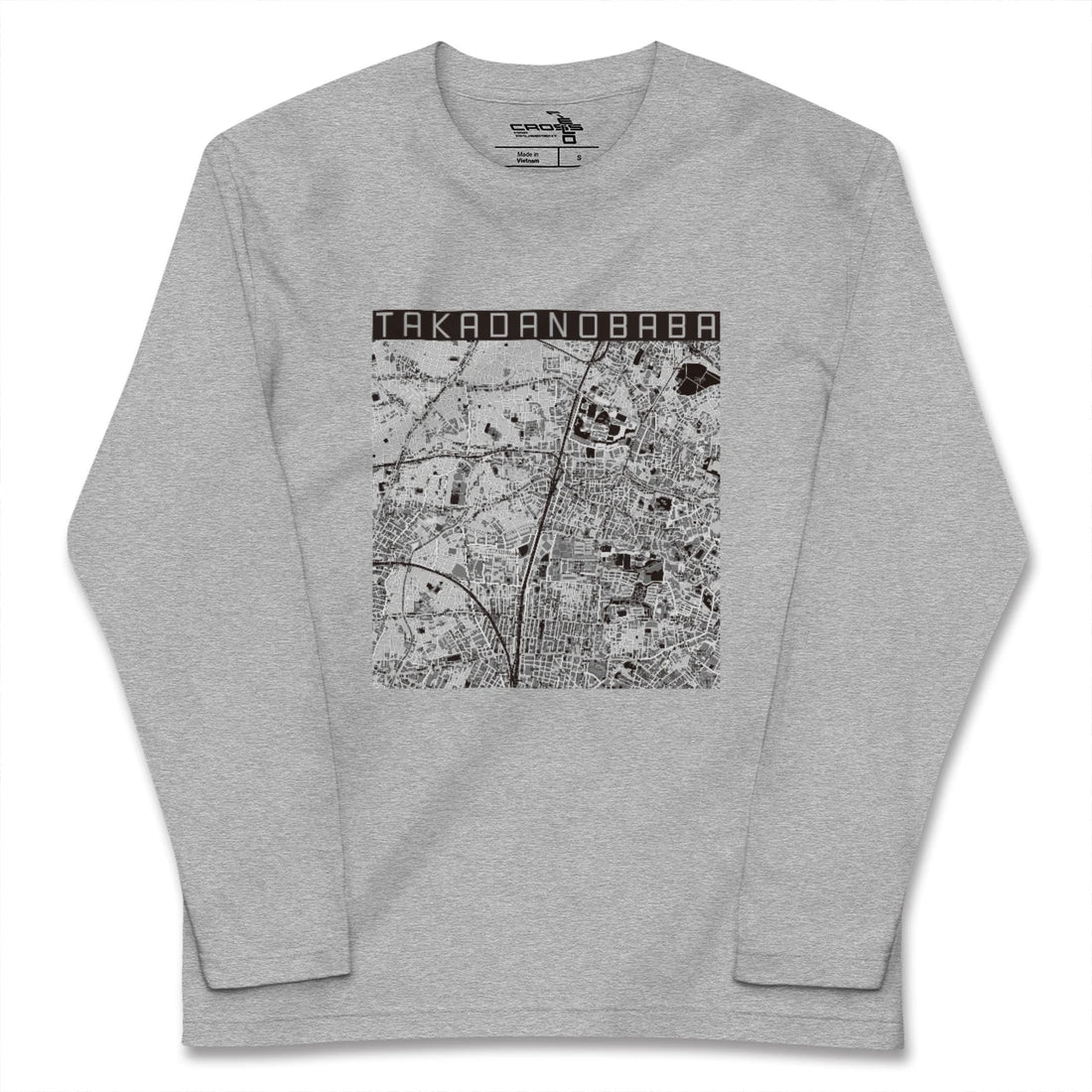 【高田馬場(東京都)】地図柄ロングスリーブTシャツ