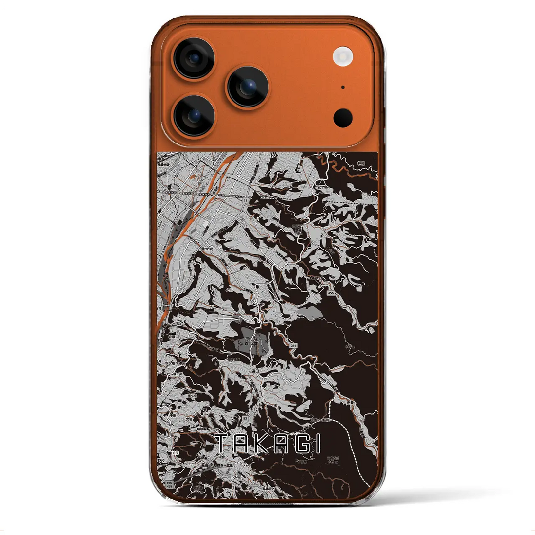 【喬木(長野県)】地図柄iPhoneケース(クリアタイプ)