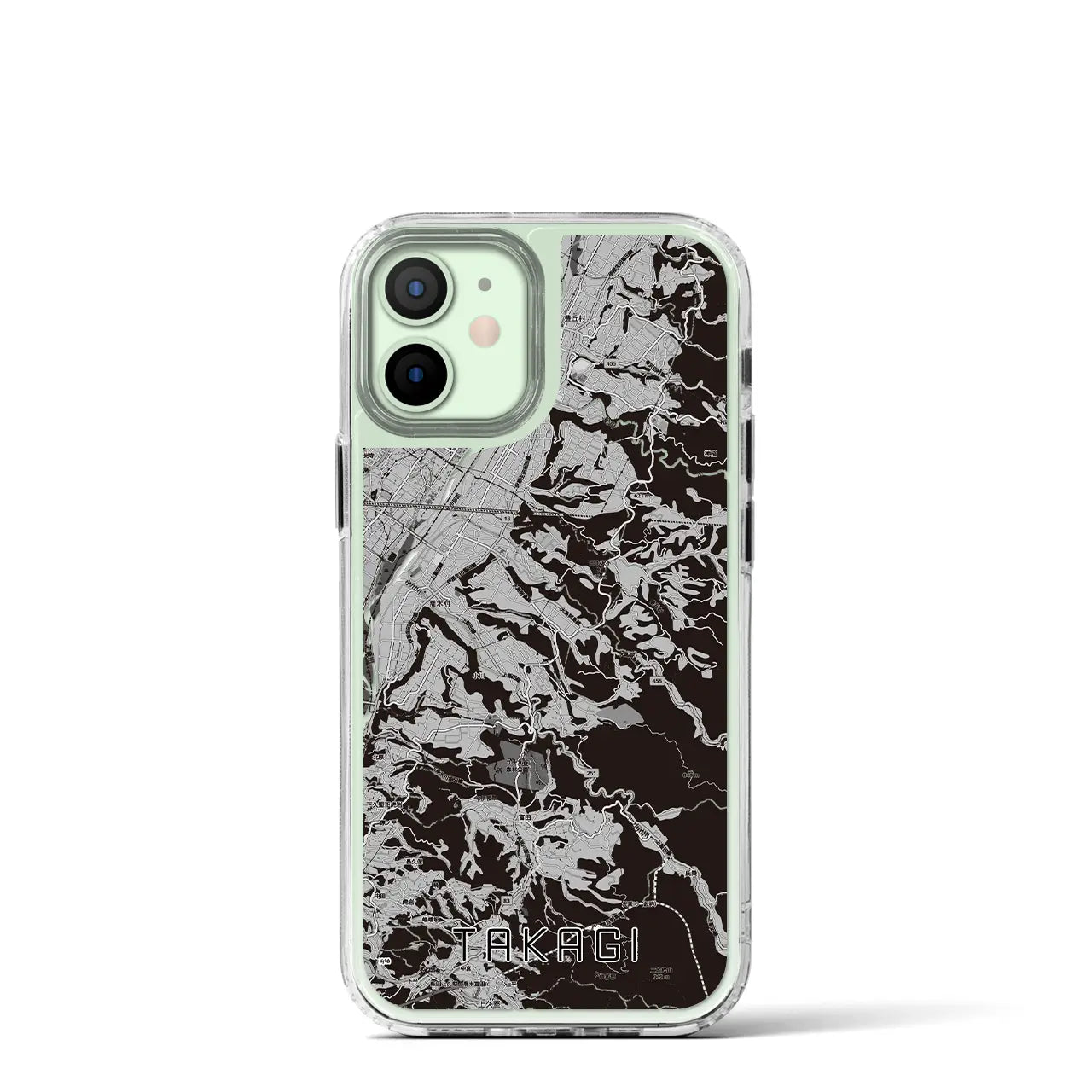 【喬木(長野県)】地図柄iPhoneケース(MagSafeタイプ)