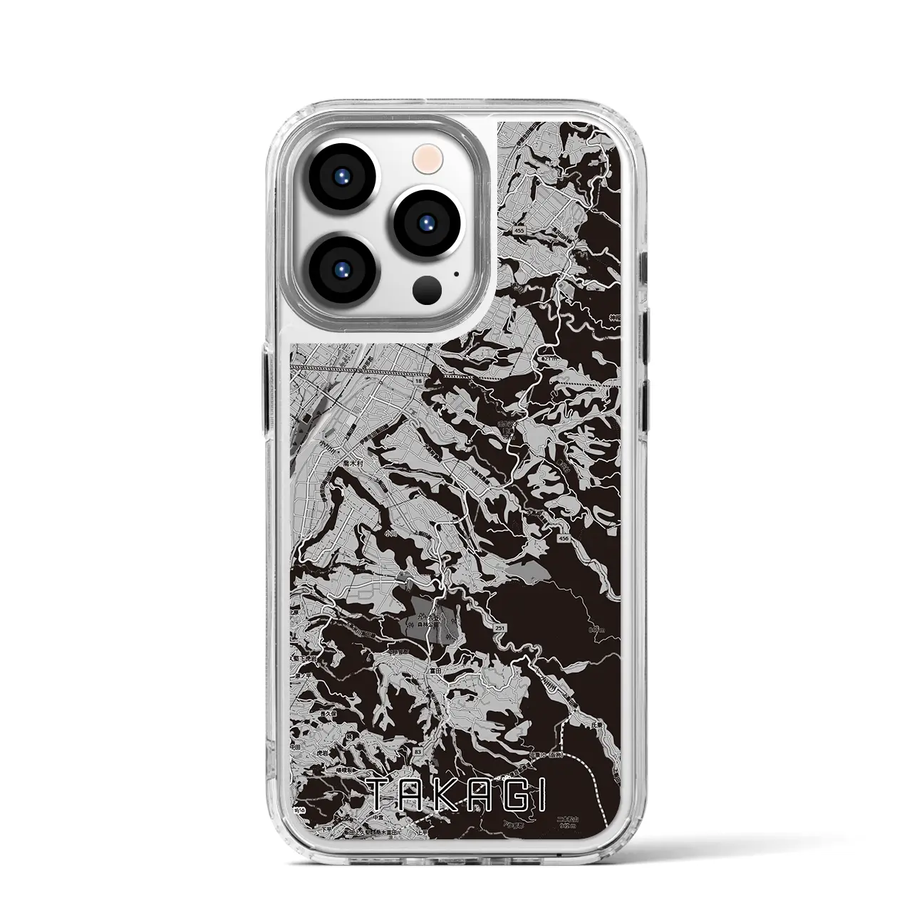 【喬木(長野県)】地図柄iPhoneケース(MagSafeタイプ)