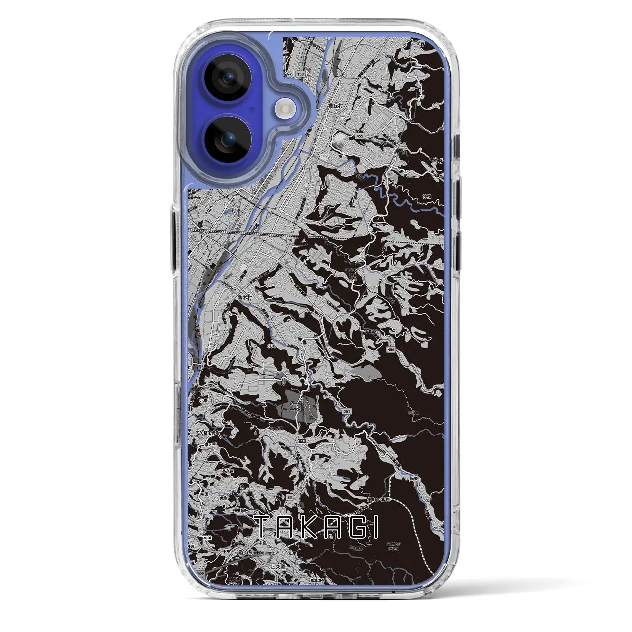 【喬木(長野県)】地図柄iPhoneケース(MagSafeタイプ)