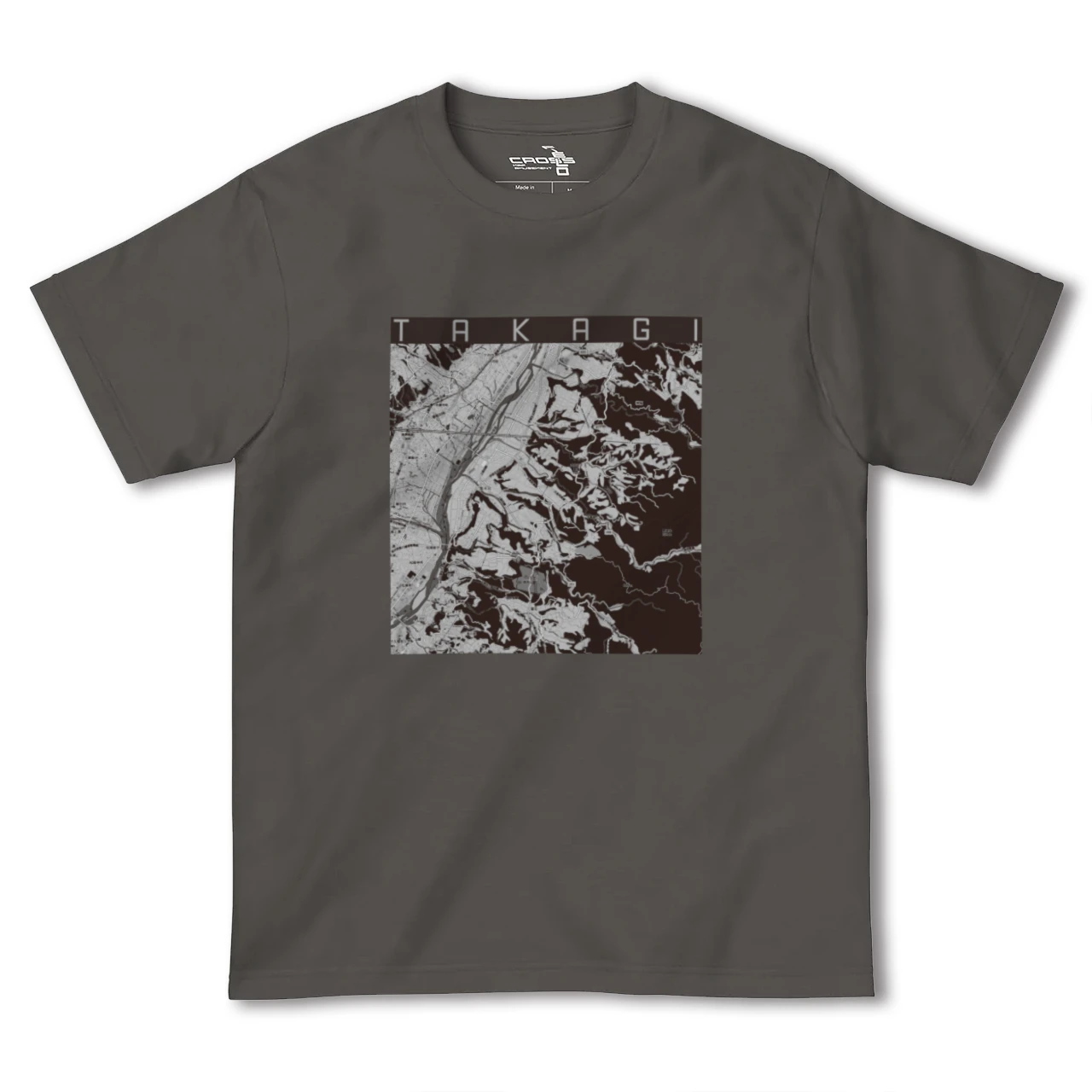 【喬木(長野県)】地図柄ヘビーウェイトTシャツ