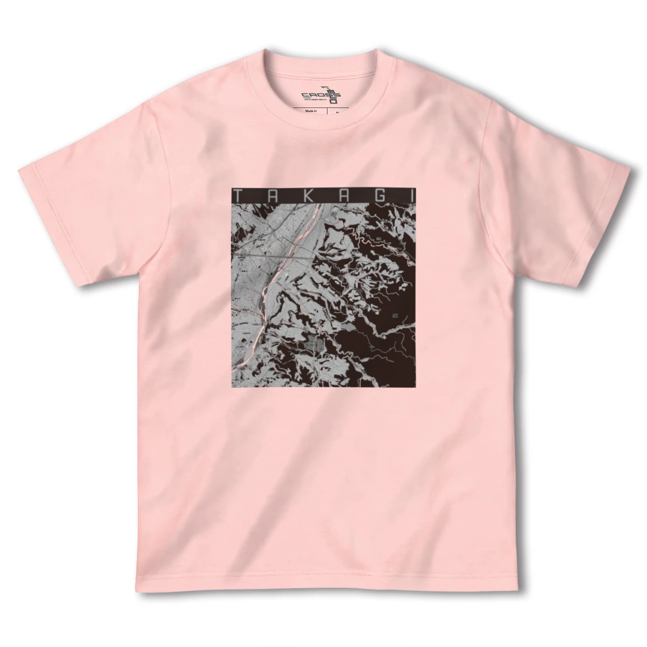 【喬木(長野県)】地図柄ヘビーウェイトTシャツ