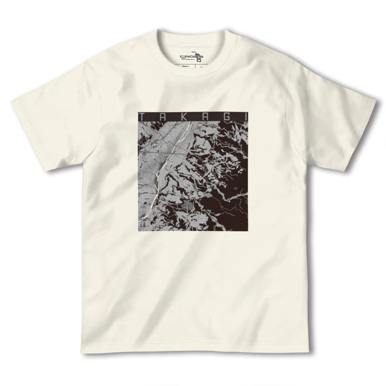 【喬木(長野県)】地図柄ヘビーウェイトTシャツ