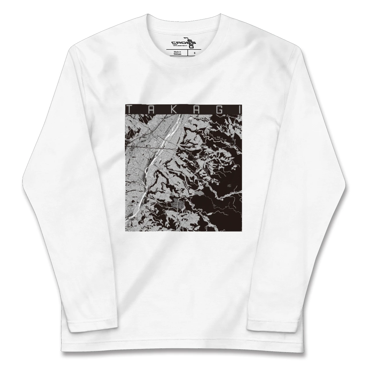 【喬木(長野県)】地図柄ロングスリーブTシャツ