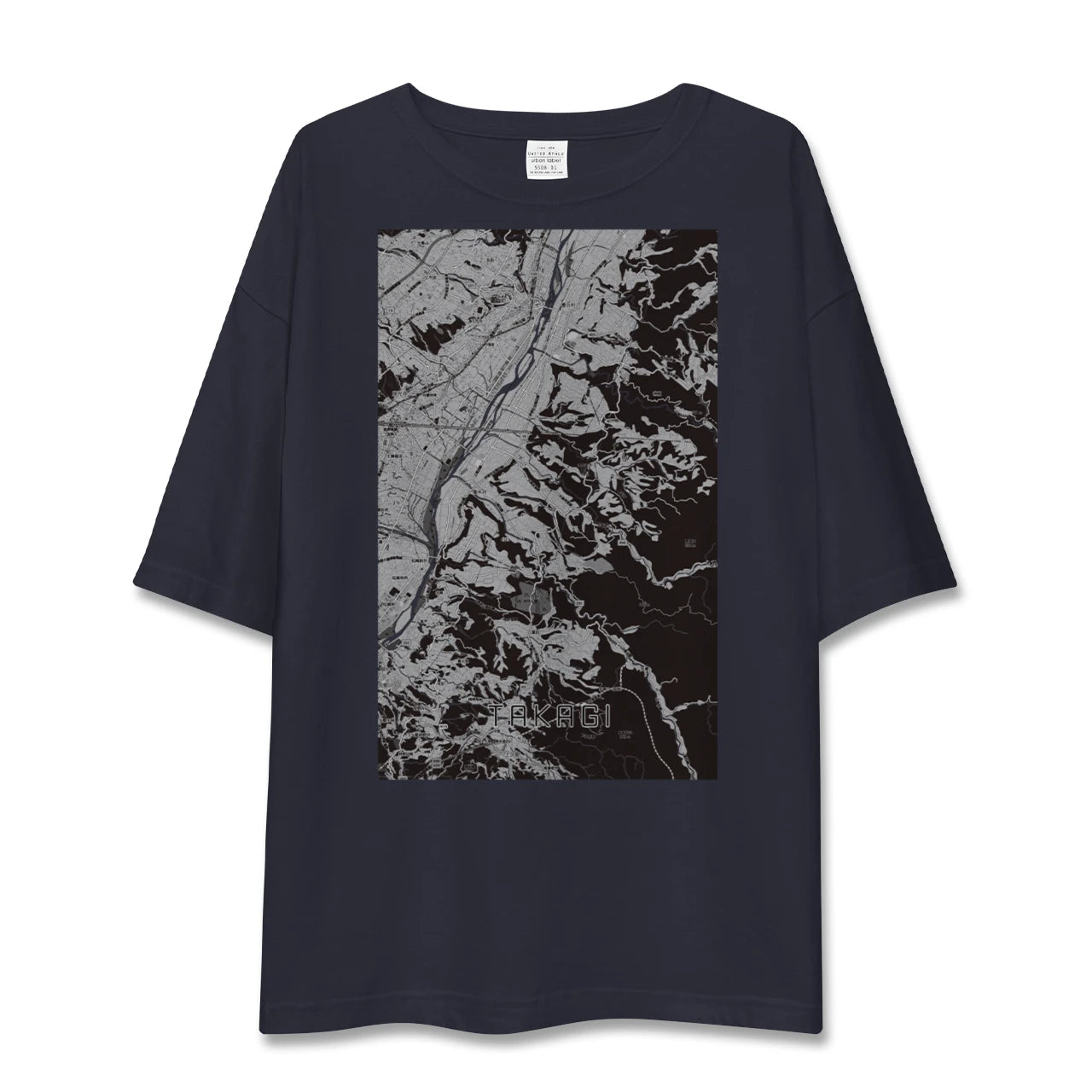 【喬木(長野県)】地図柄ビッグシルエットTシャツ