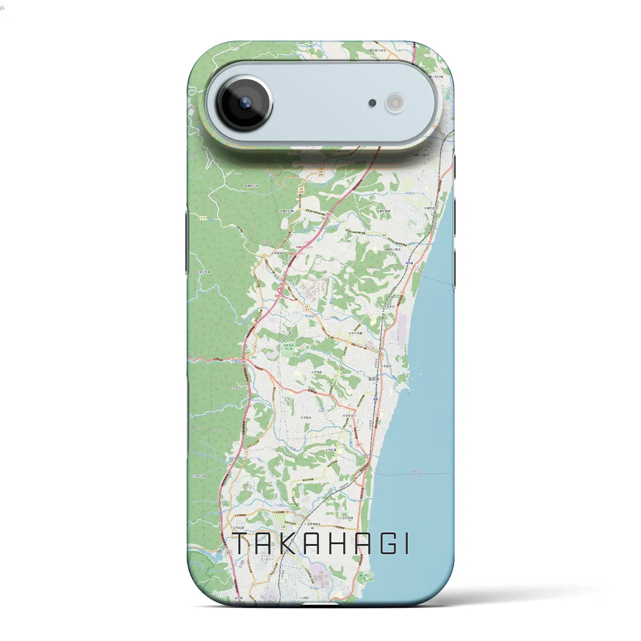 【高萩(茨城県)】地図柄iPhoneケース(バックカバータイプ)