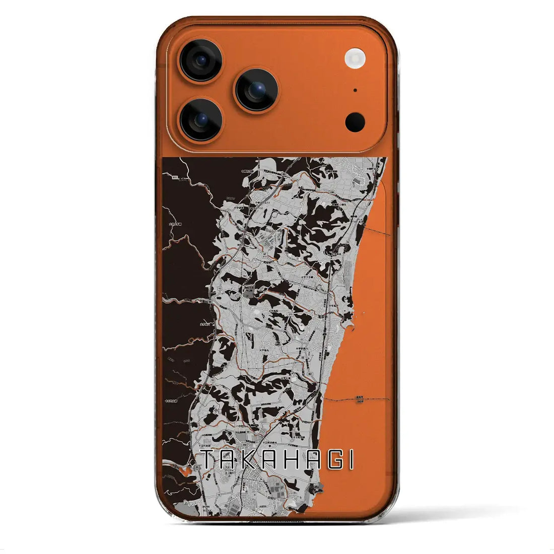 【高萩(茨城県)】地図柄iPhoneケース(クリアタイプ)