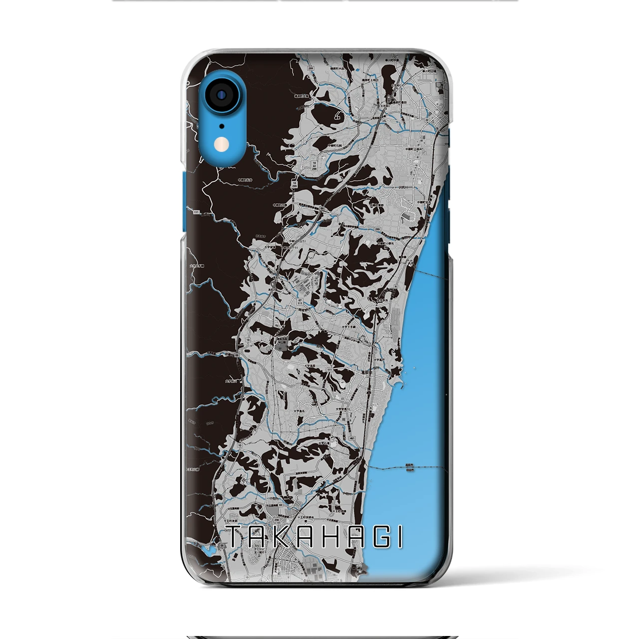 【高萩(茨城県)】地図柄iPhoneケース(クリアタイプ)