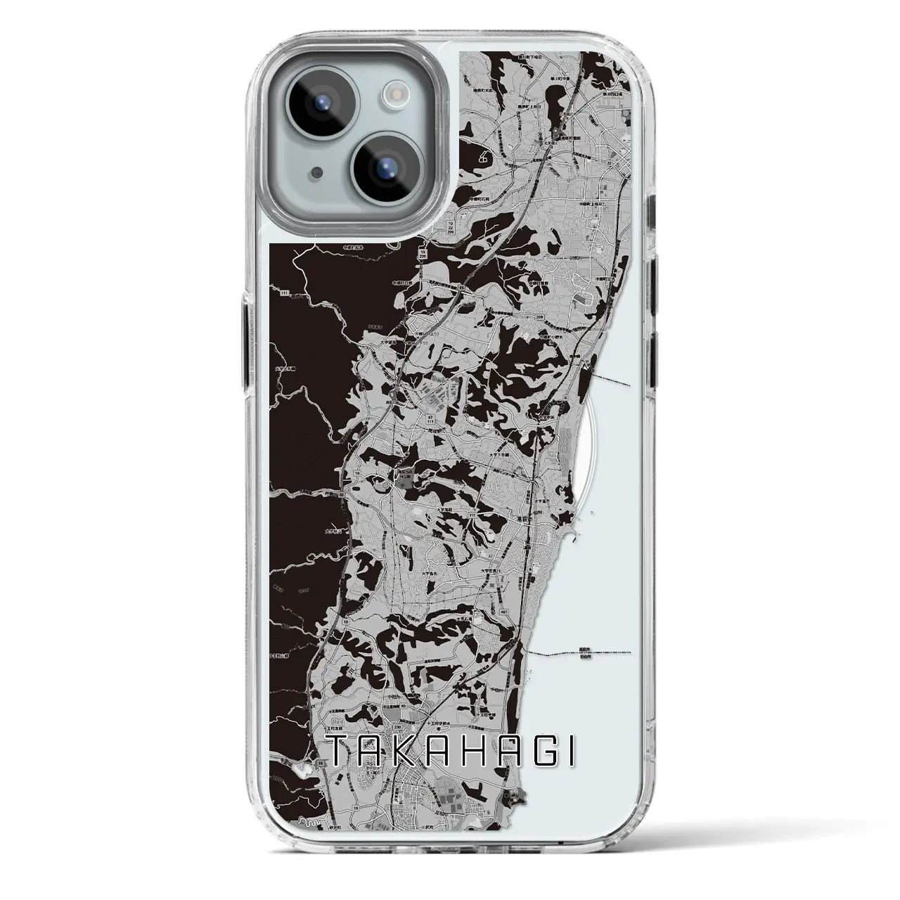 【高萩(茨城県)】地図柄iPhoneケース(MagSafeタイプ)