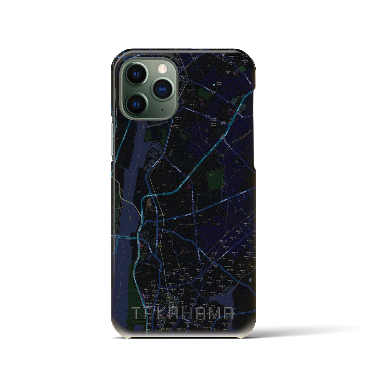 【高浜(愛知県)】地図柄iPhoneケース(バックカバータイプ)